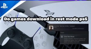 Do games download in rest mode on PS5